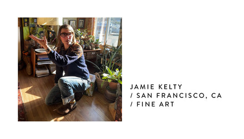 Jamie Kelty Fine Art Mixed Media Collage