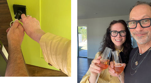 Our First Ever Home Renovation Blog. We got the keys! Celebrate with Champagne