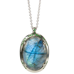 Jeffrey Levin_Jewelry_Custom_Labradorite_Tsavorite_Poet and the Bench