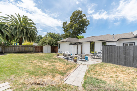 Ranch House Backyard Landscape Renovation Before Picture