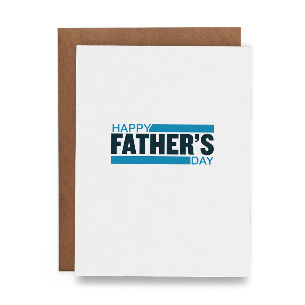 Happy Father's Day Stripes Greeting Card – Lost Art Stationery