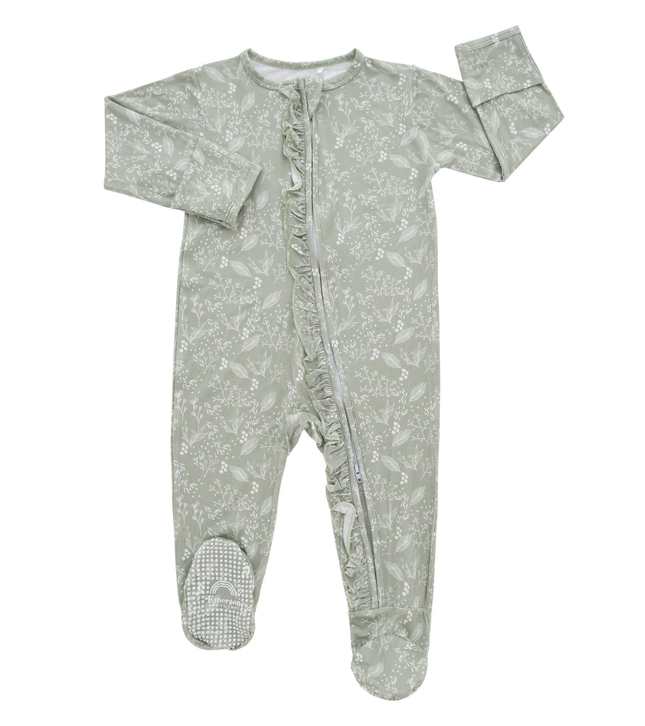 Emerson and Friends - Florida Manatee Bamboo Convertible Footie Pajama – Pi  Baby Boutique