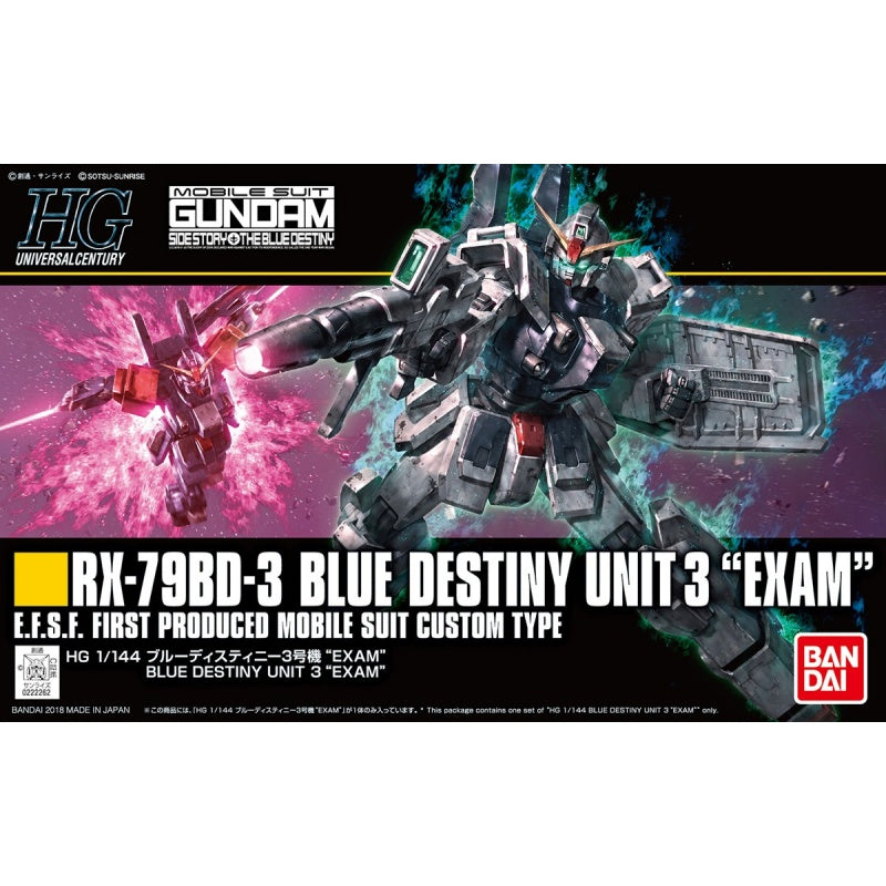 Bandai: Blue Destiny Unit 3 "EXAM" HG 1/144 Gundam Universal Century