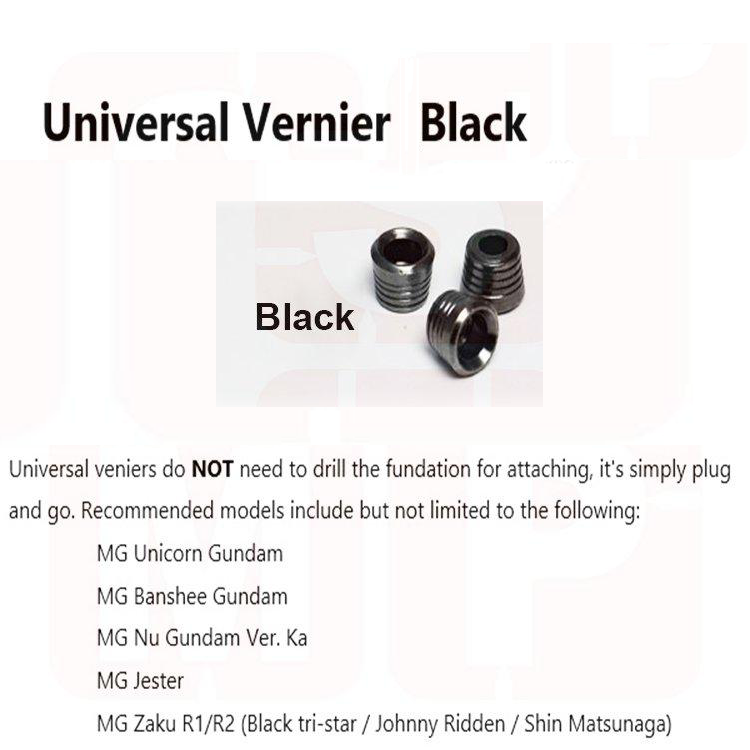 SIMPro Metal Vernier Set: Universal Black (UBK)