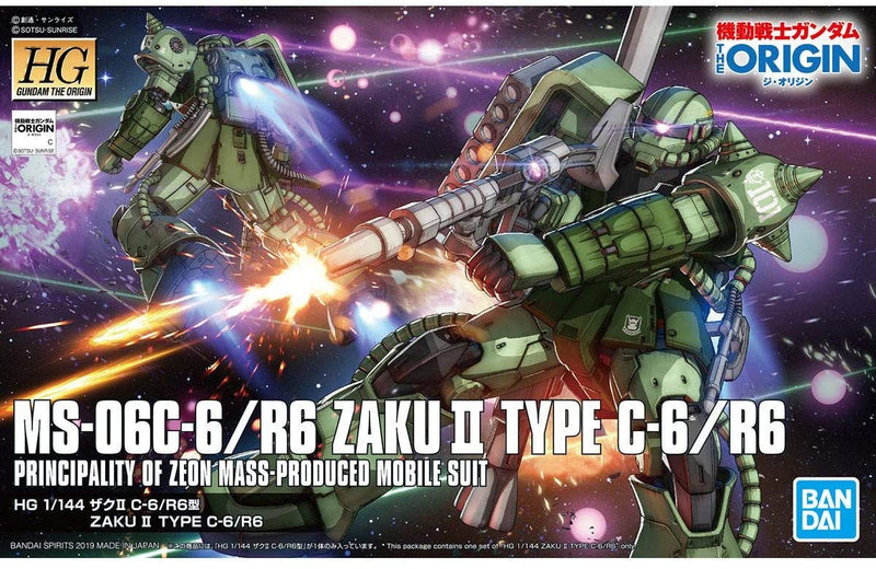 Bandai: MS06C6/R6 Zaku II Type HG 1/144 Gundam The Origin