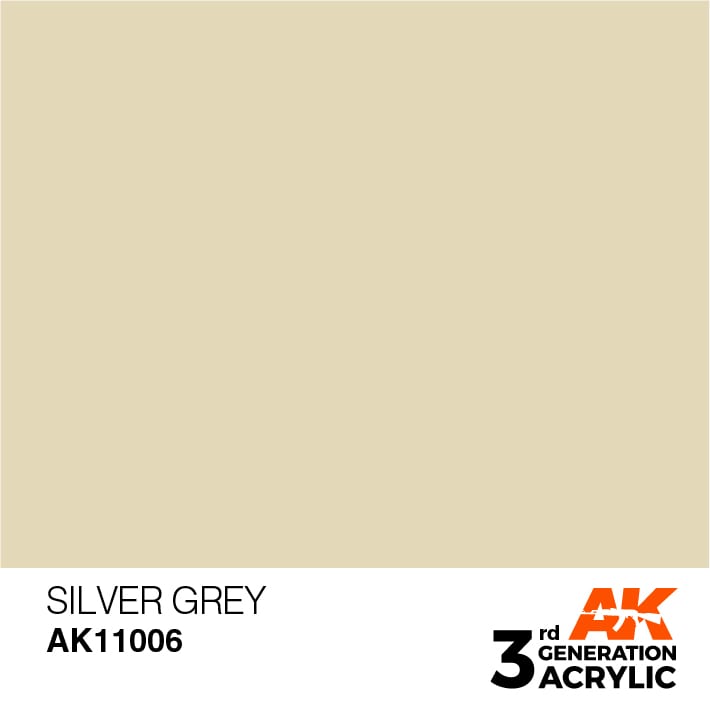 AK-Interactive - Silver Grey (17ml) 3rd Gen Acrylic