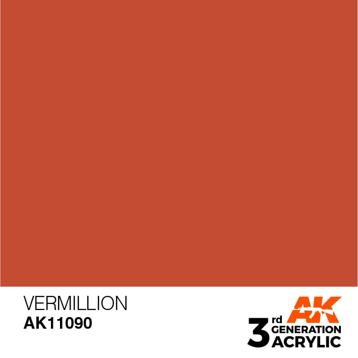 AK-Interactive - Vermillion (17ml) 3rd Gen Acrylic