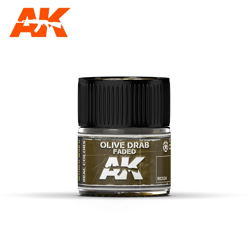 AK-Interactive: Real Colors - Olive Drab Faded 10ml