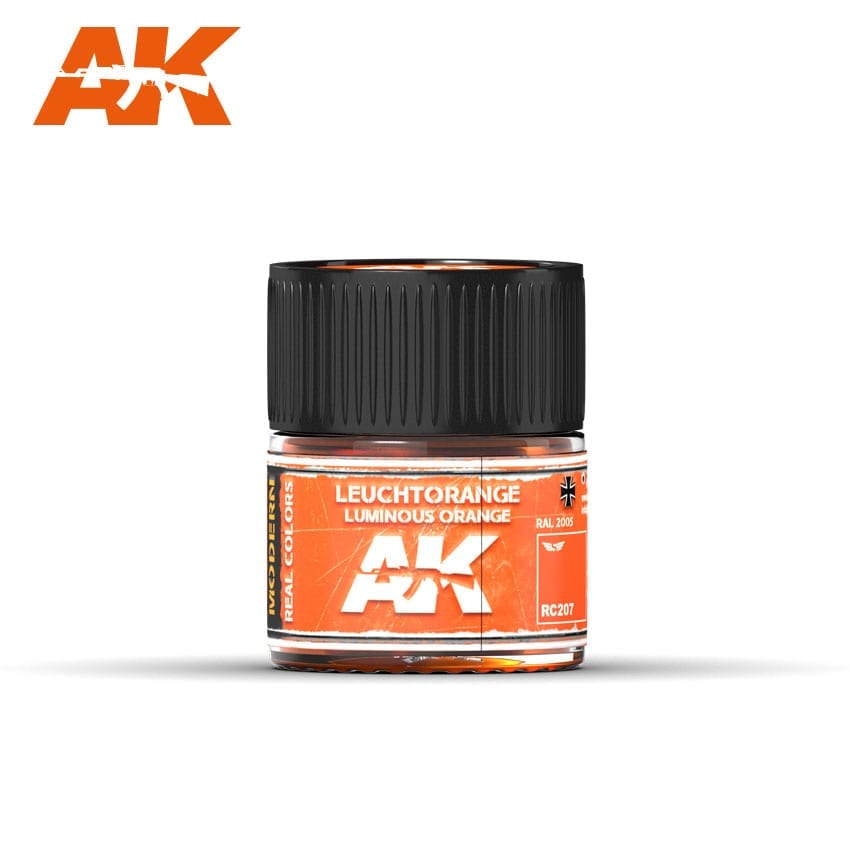 AK-Interactive: Real Colors Air - Leuchtorange-Luminous Orange RAL 2005 10ml