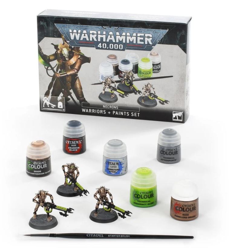 Warhammer 40K: Start Here Necron Warriors + Paints Set