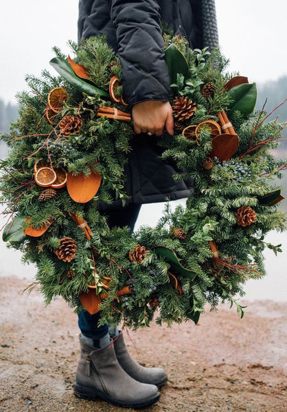 Foraged Christmas Wreath 