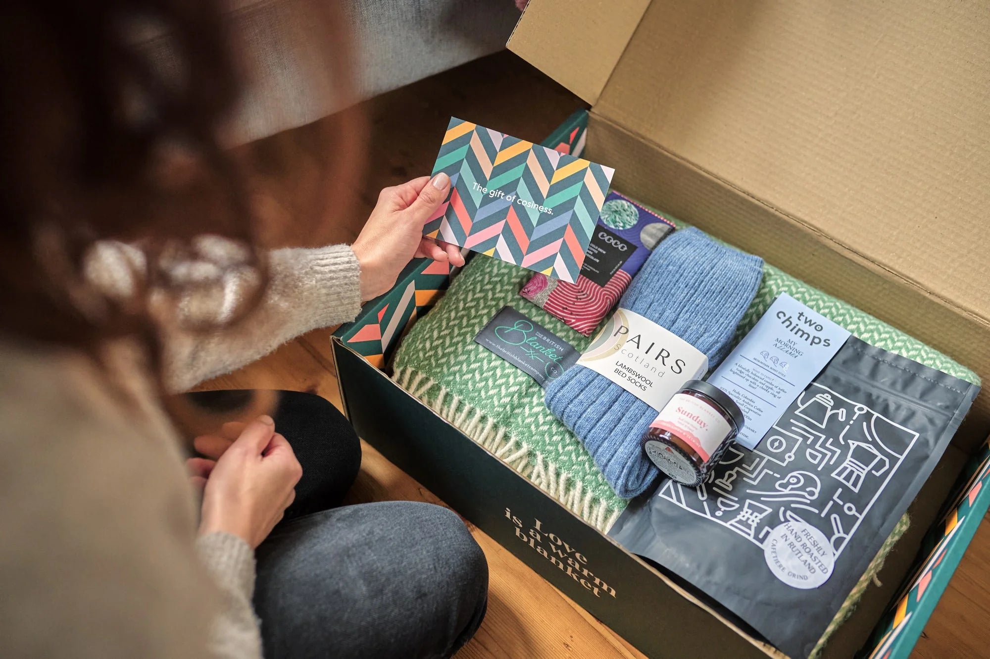 cosy gift boxes by The British Blanket Company