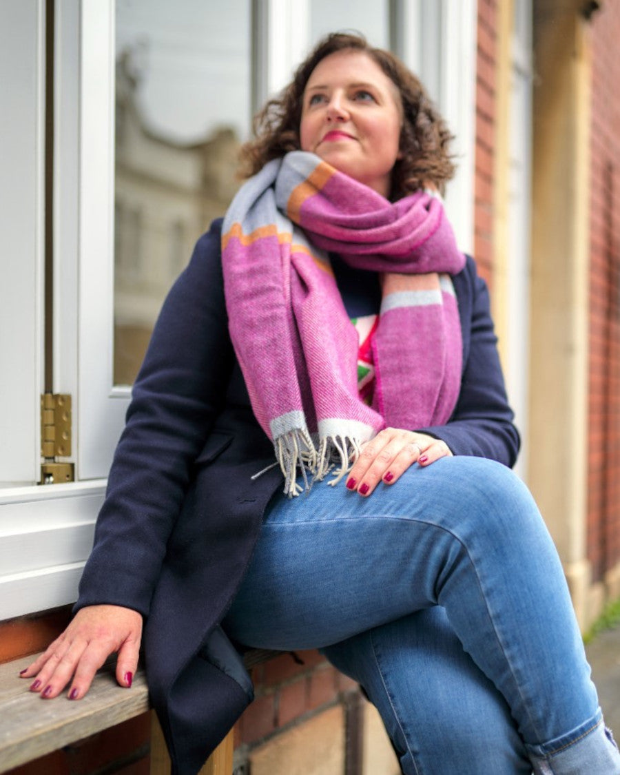 Luxury gift ideas British made pure wool blankets and scarves from The British Blanket Company shop