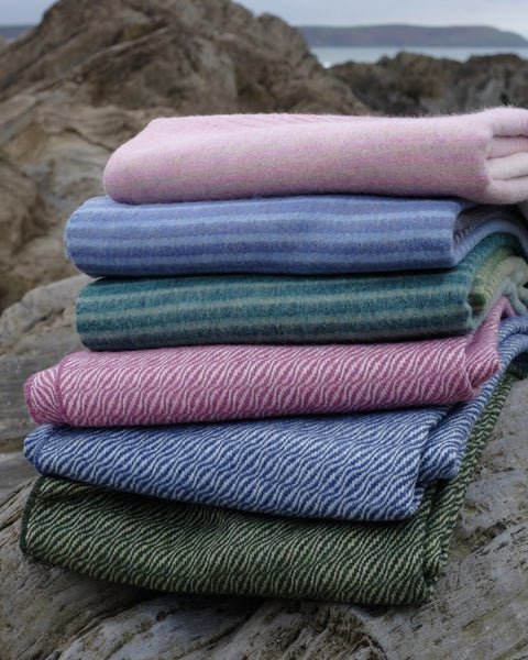 The British Blanket Company Shipping Forecast wool blanket collection