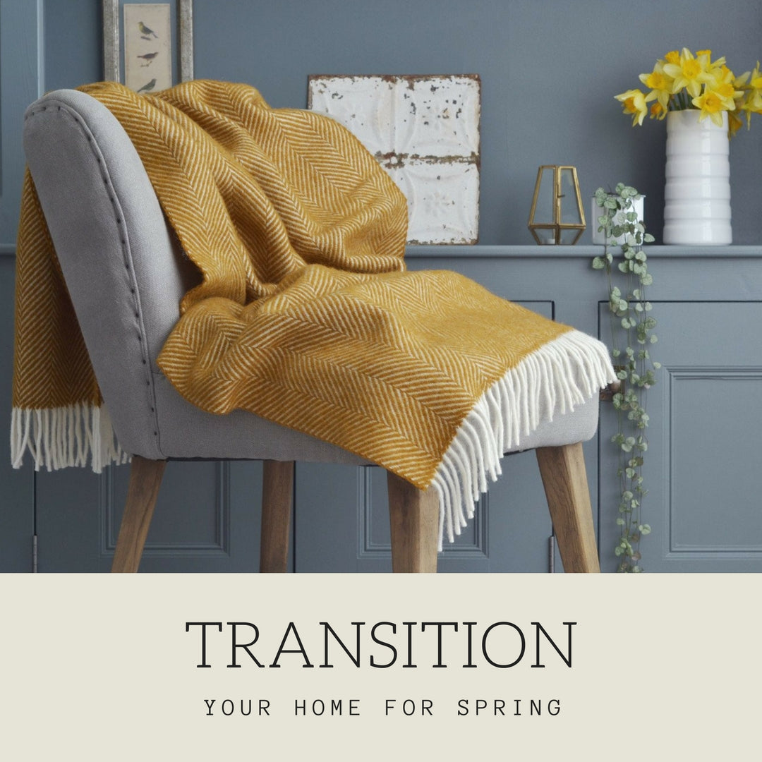 Transition your home for spring blog post from The British Blanket Company