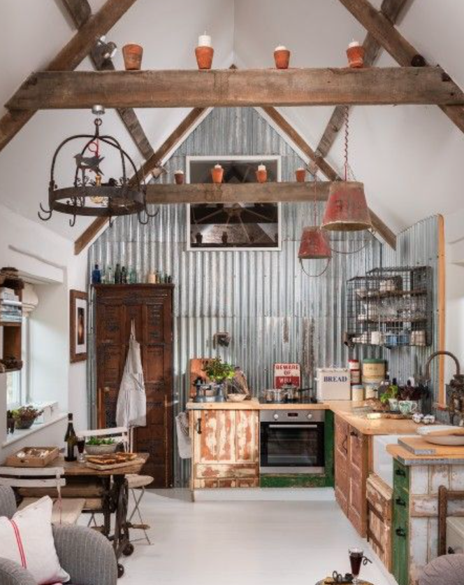 barn reclaimed tiny house kitchen ideas