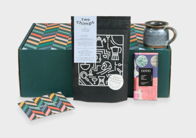 cosy gift box coffee lover The British Blanket Company