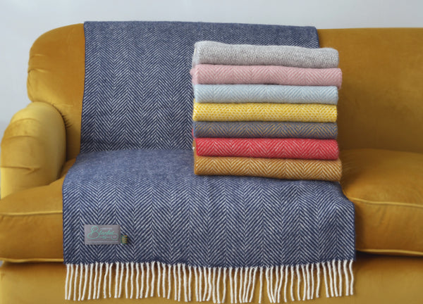 wool throw blankets for sofas from The British Blanket Company