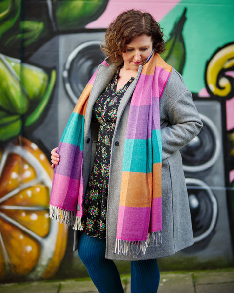 oversized blanket scarves The British Blanket Co