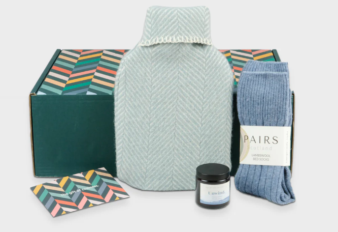 restful cosy gift box The British Blanket Company