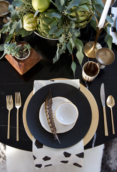 tablescape with natural materials