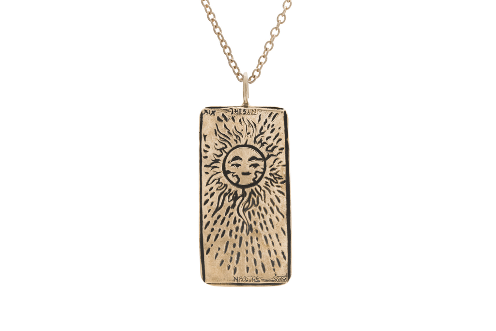 The Sun Tarot Card Necklace – Sofia Zakia