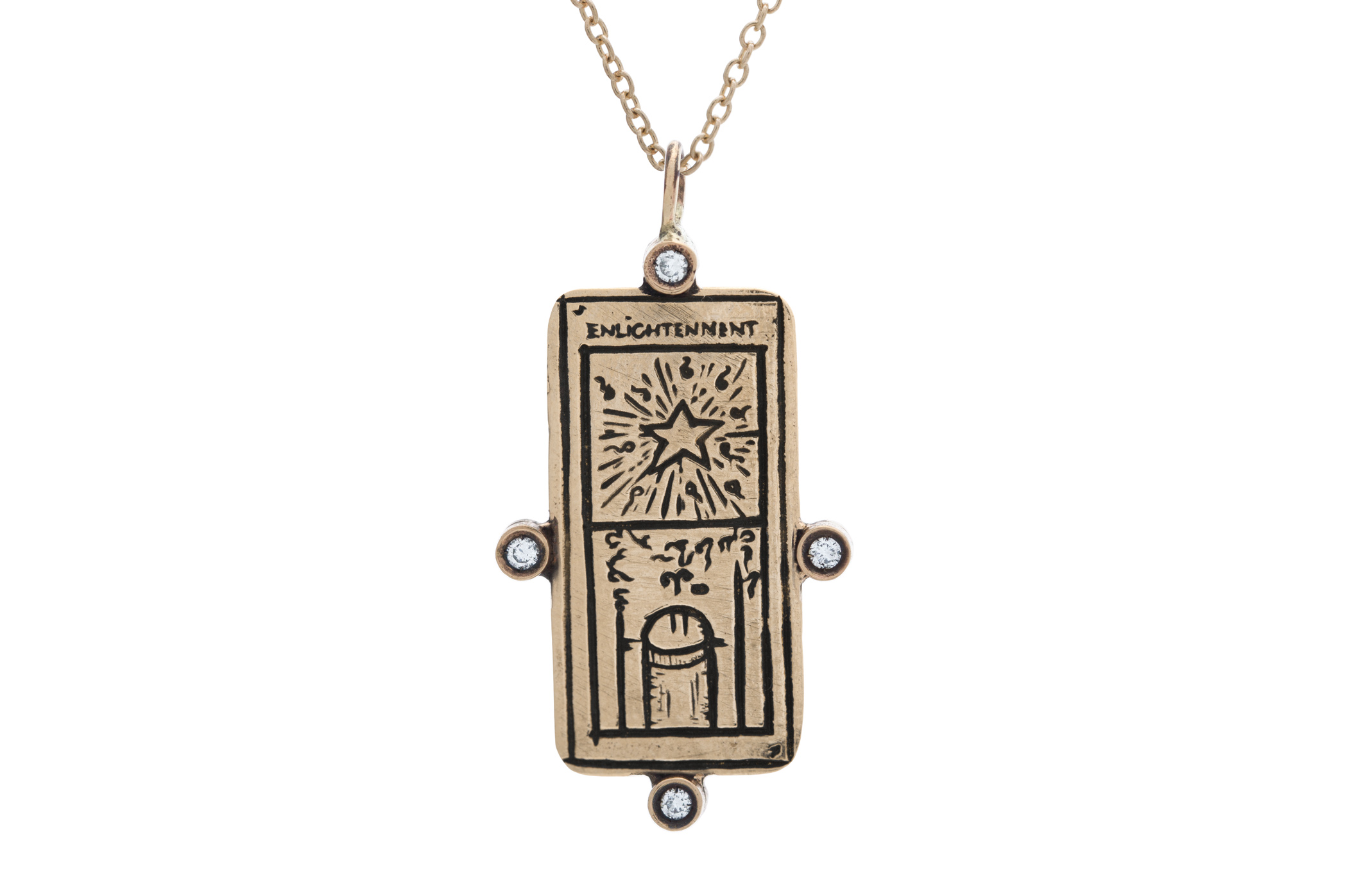 The Sun Small Tarot Pendant | Sterling Silver Tarot Jewelry