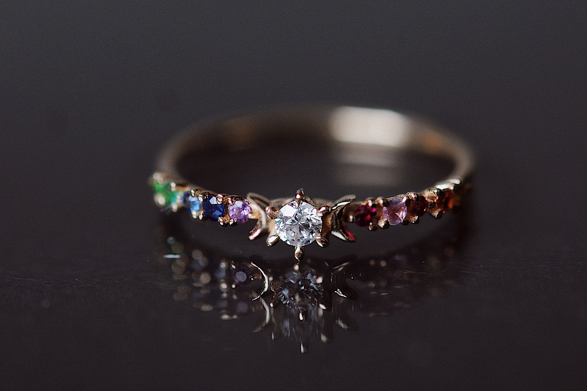 Rainbow Stardust Ring – Sofia Zakia