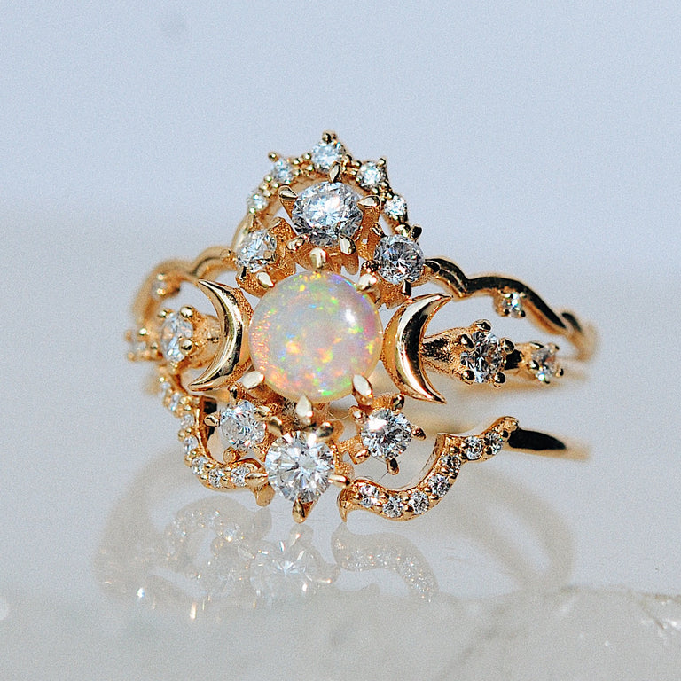 Opal Wandering Cosmos Ring – Sofia Zakia
