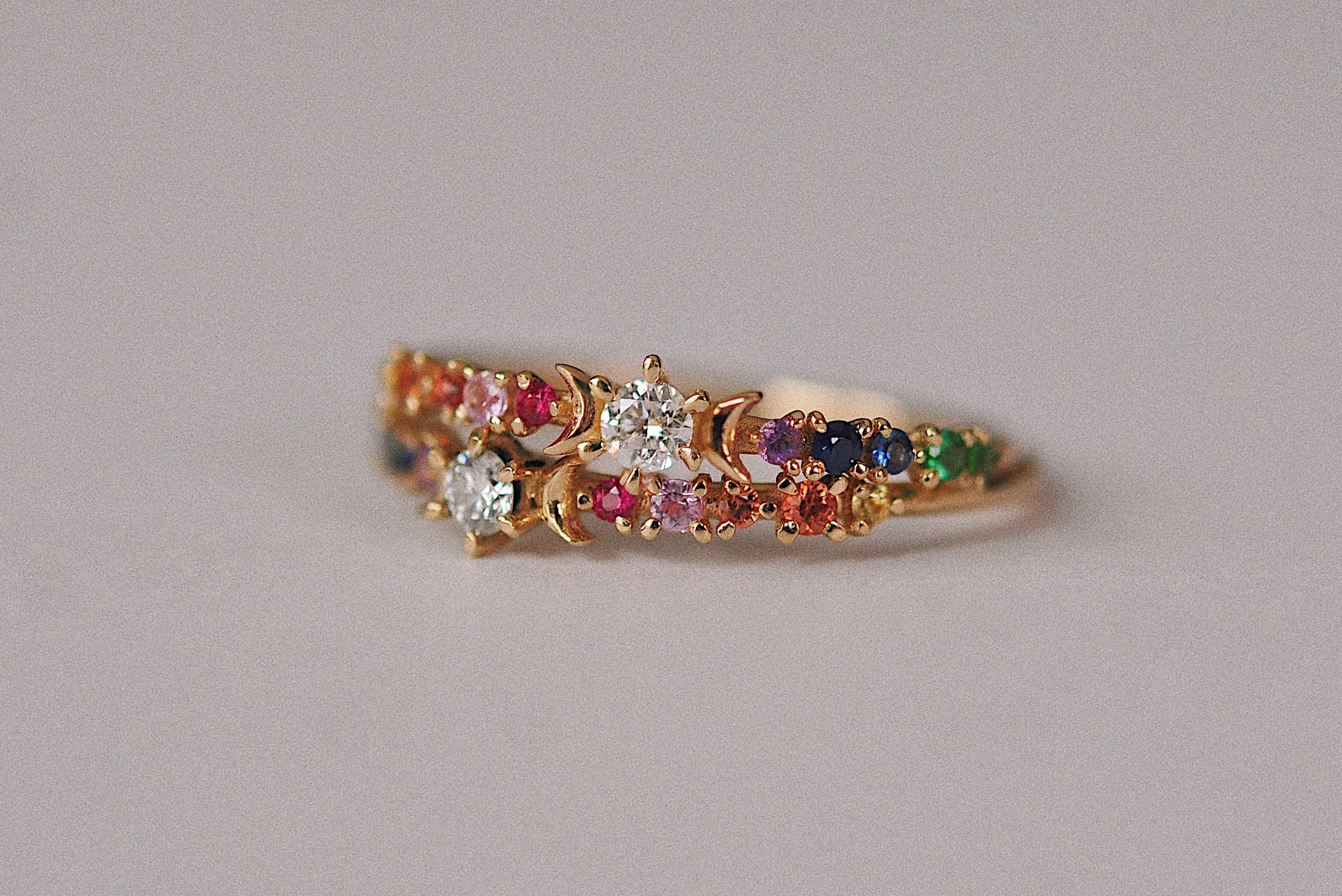 Rainbow Stardust Ring – Sofia Zakia