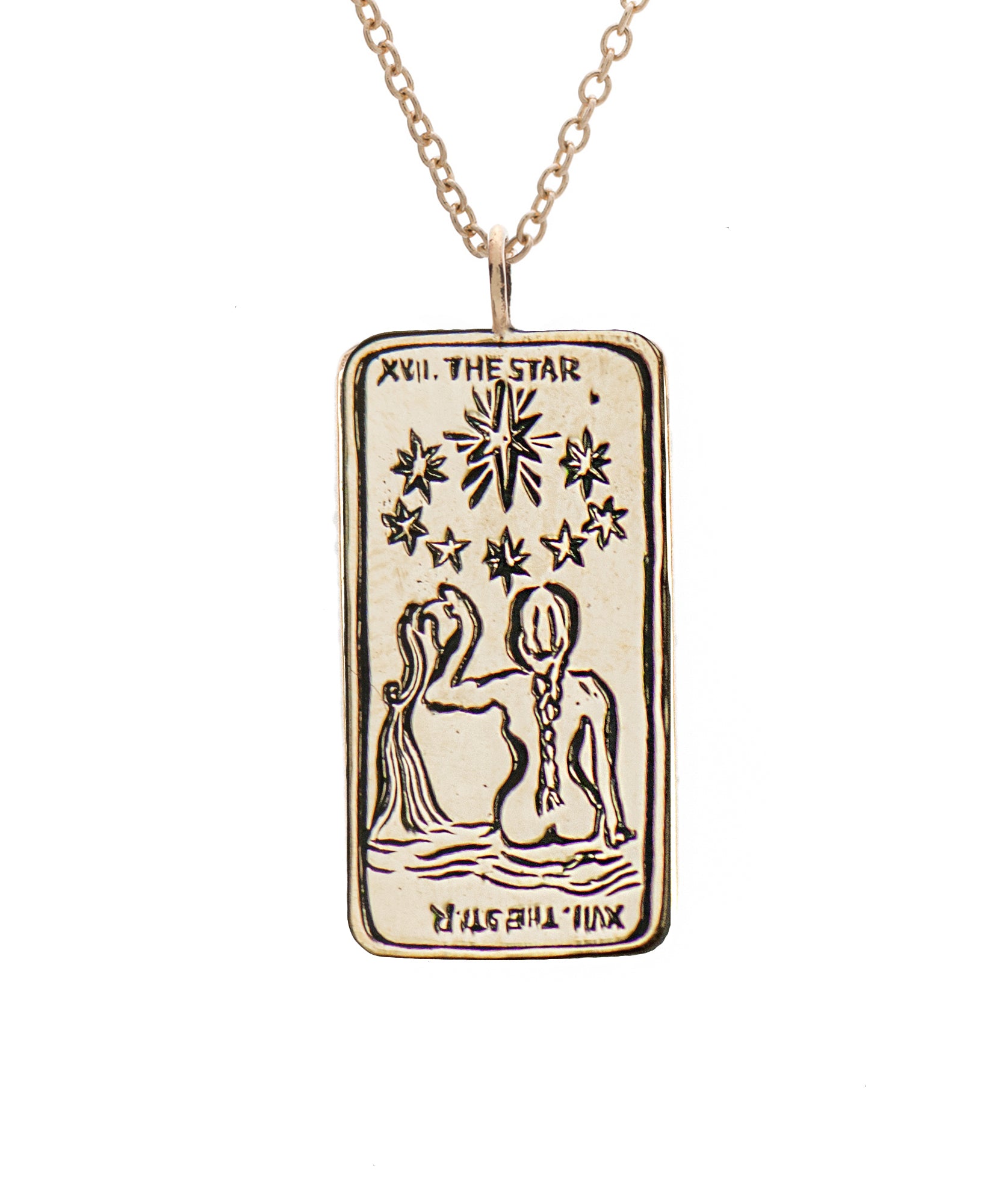 Major Arcana Tarot Card Necklace - Cast a Stone