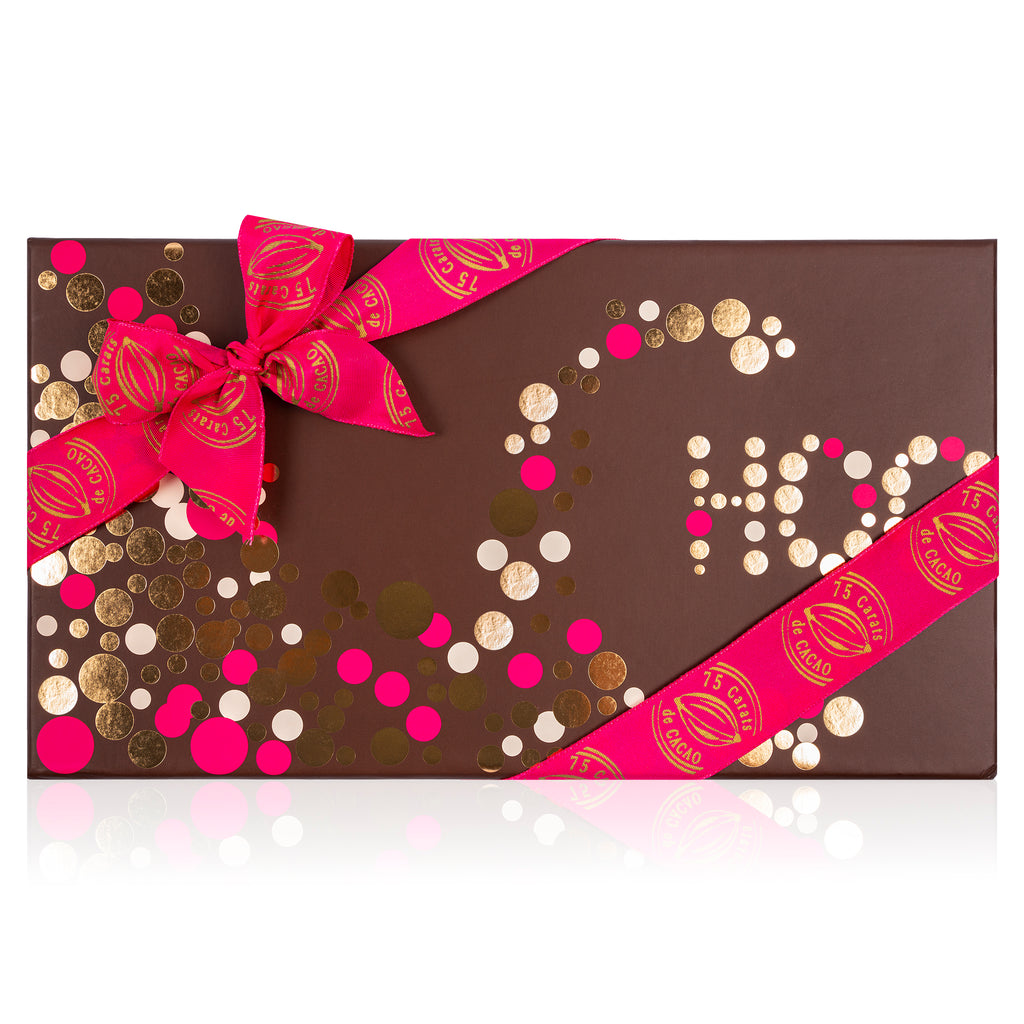 Choc Dots Pink Love Gift Box Vegan Gluten Free Kosher Parve Neto Chocolate