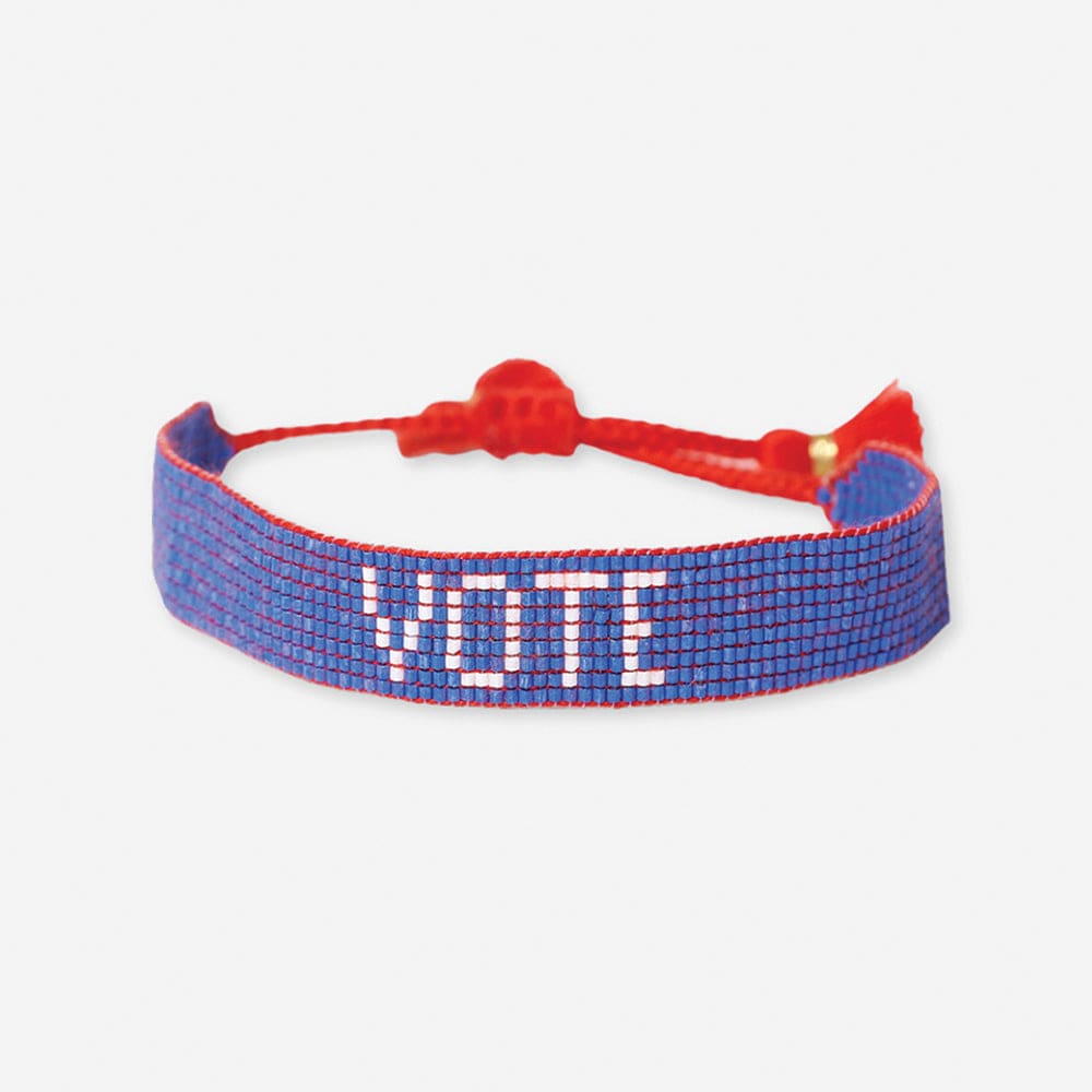 Gabby "Vote" Adjustable Beaded Bracelet - INKALLOY product image