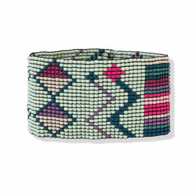 Penelope Vertical Stripe Stretch Bracelet - Muted Rainbow – Shop  Whimsicality