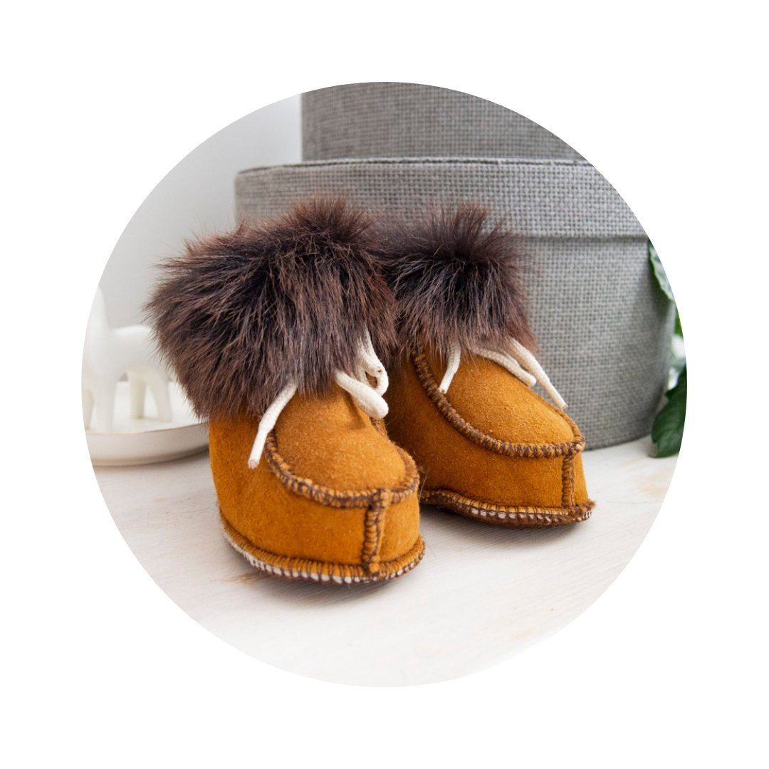 leather and sheepskin boots