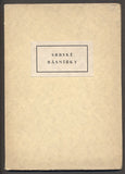 1929. Anthologie. Přeložil Otto F. Babler - podpis.