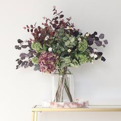 Autumnal artificial flower bouquet