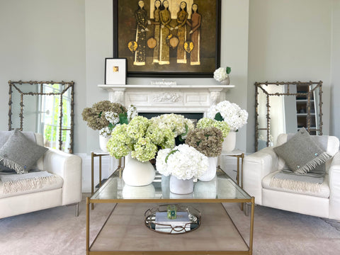 luxury artificial faux hydrangeas