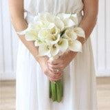 luxury artificial white calla lily bouquet