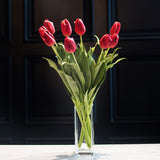 luxury artificial red tulips