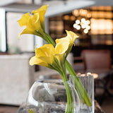 luxury artificial yellow calla lilies