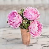 luxury artificial pink peony