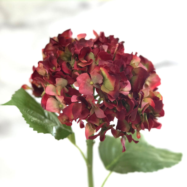 Artificial Red Hydrangea Hydrangea Flower