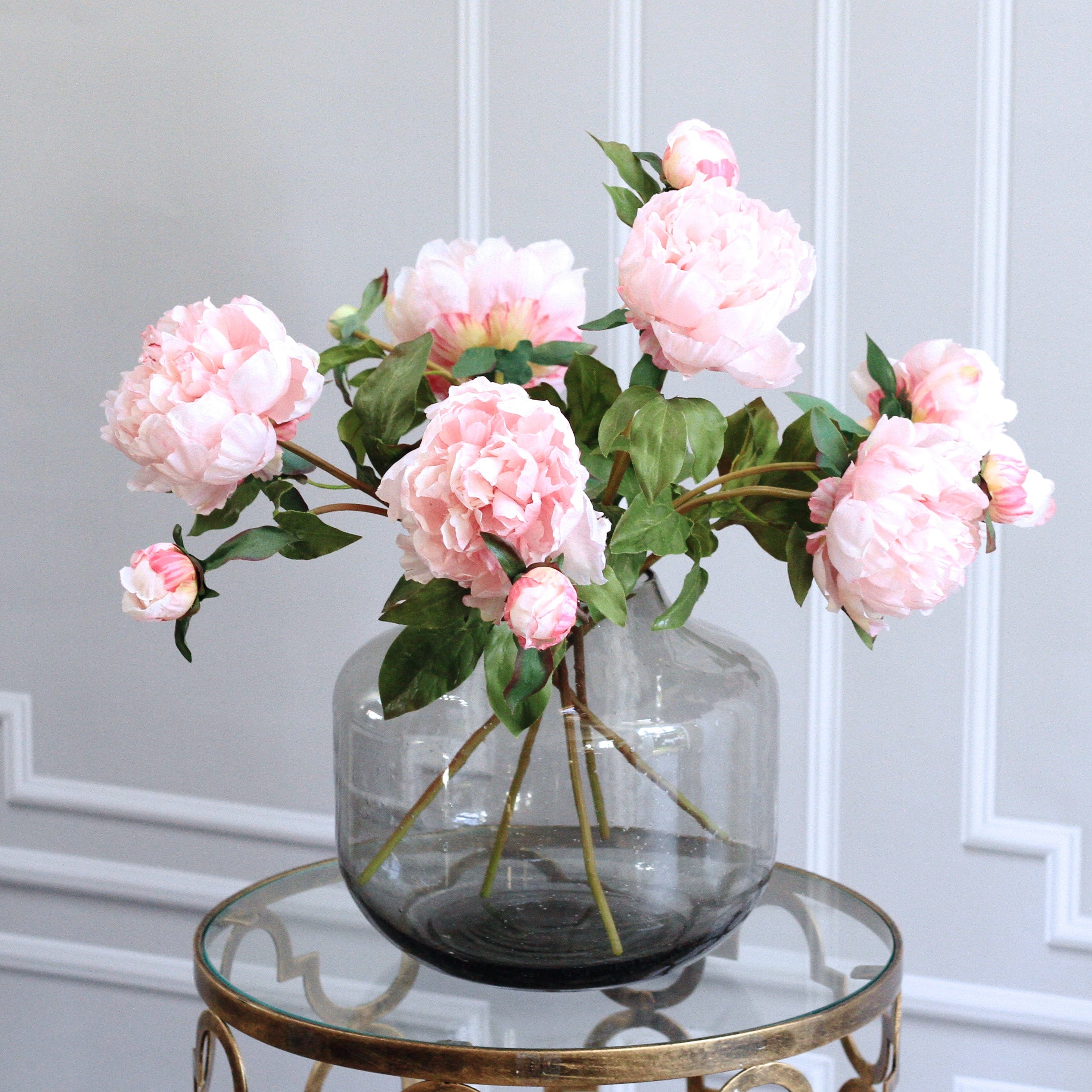 Artificial Peonies | Artificial Open Pale Pink Peony