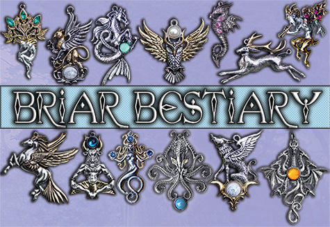 Briar Bestiary Medieval Pendants and Brooches at Enchanted Jewelry & Gifts