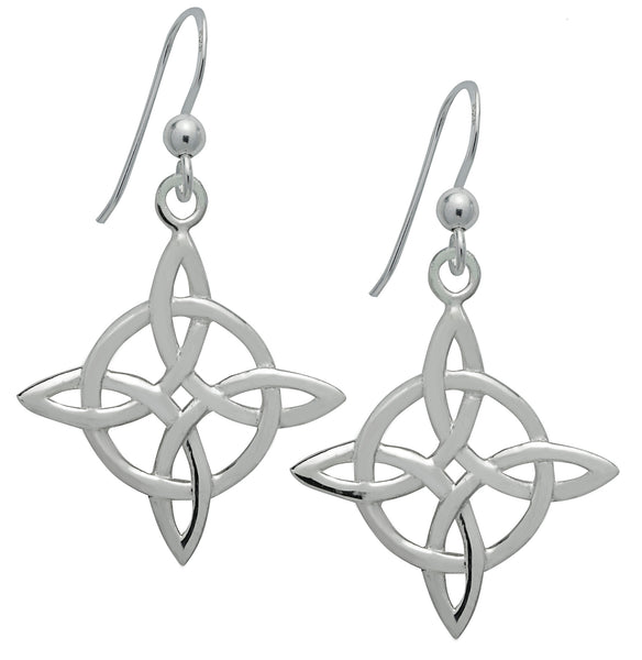 SS08 - Silver Celtic Good Luck Earrings (Symbology) at Enchanted ...