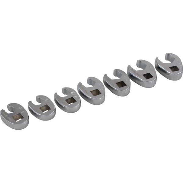 Gray crowfoot wrench set