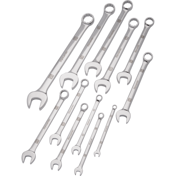 Dynamic combination wrench set