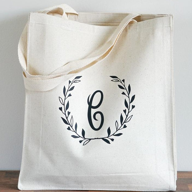 Monogrammed Tote Bags - LaLa Confetti