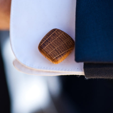 handmade wooden cufflinks